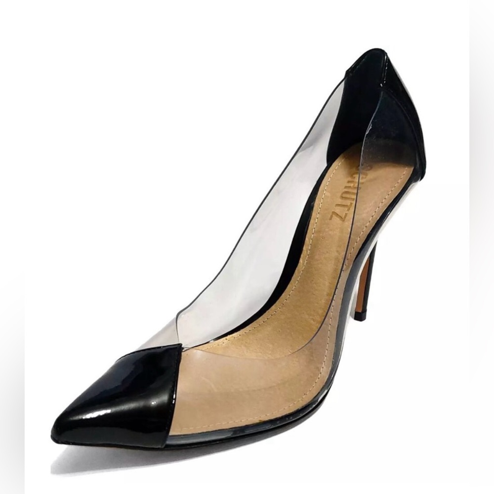 SCHUTZ Cendi Heel in Transparente & Black  Women's Heels 6.5 - Picture 5 of 16